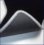 Alfombrillas Golf V PREMIUM Velour negro ribete gris